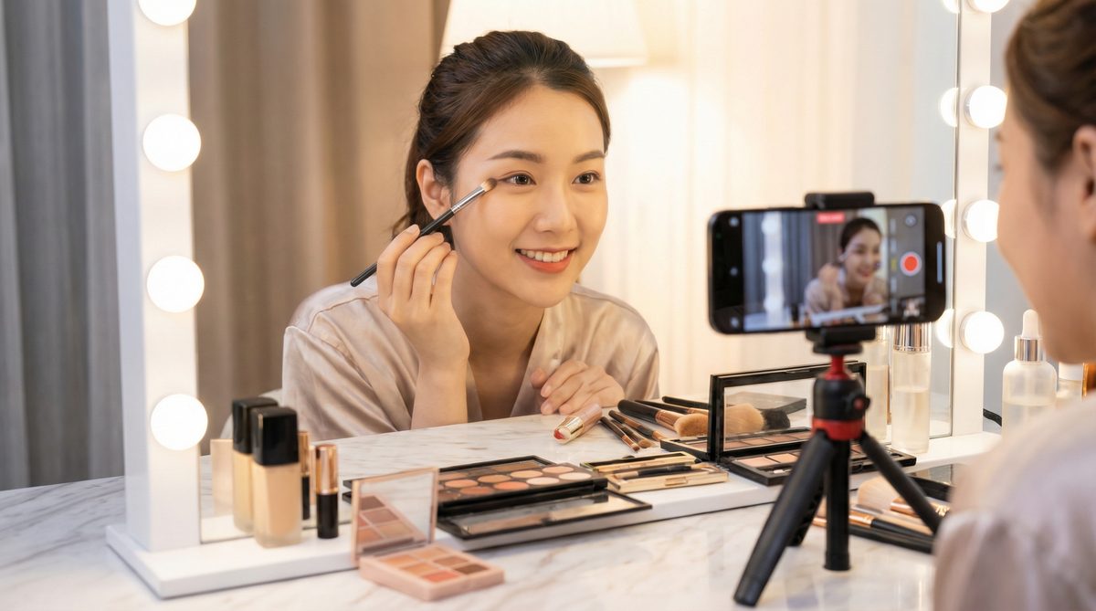 黑丝美妆视频教程